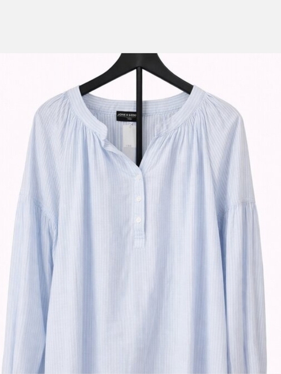 Lane Bryant Tops - Lane Bryant Womens Striped Cotton Blouse Size 24